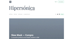 Desktop Screenshot of hipersonica.com